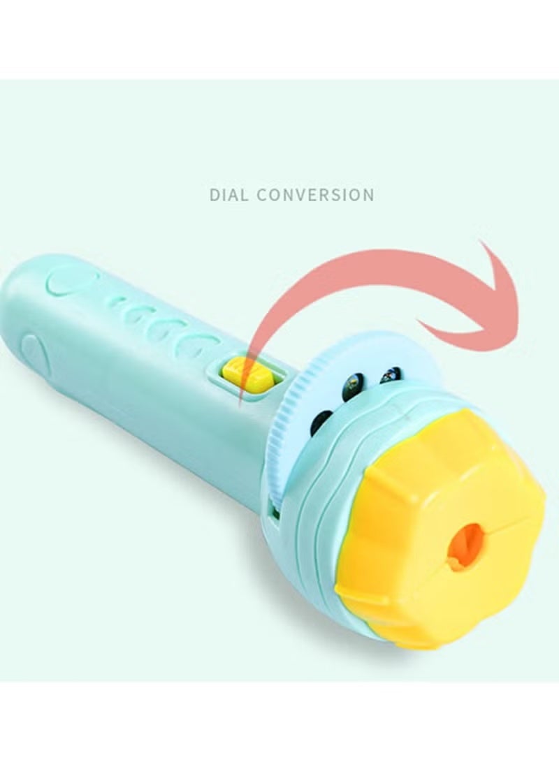 Kids Projector Slide Projector Flashlight with 42 Patterns Projector Torch with Animals Fruits Transports for Kids Early Education Learning Projector Toys (3 Years +) - Image 3
